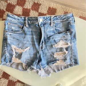 American Eagle Hi-Rise Shortie Shorts. Size 12